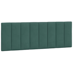 vidaXL Coussin de tête de lit vert foncé 120 cm velours
