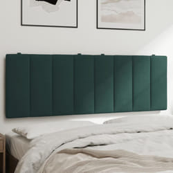 Vidaxl - Coussin de tête de lit vert foncé 140 cm velours