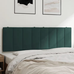Vidaxl - Coussin de tête de lit vert foncé 160 cm velours