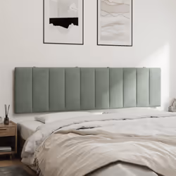 VidaXL 374681 tête de lit et pied de lit Gris clair - Vue supplémentaire 4