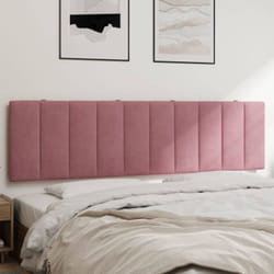 Coussin de tête de lit rose 180 cm velours Vidaxl