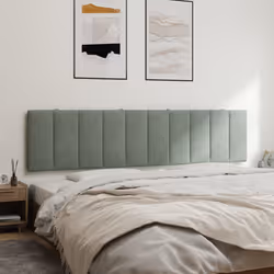 VidaXL 374689 tête de lit et pied de lit Gris clair - Vue supplémentaire 4