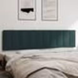 vidaXL Coussin de tête de lit vert foncé 200 cm velours