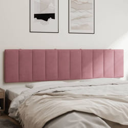 Vidaxl - Coussin de tête de lit rose 200 cm velours