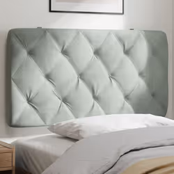 VidaXL 374714 tête de lit et pied de lit Gris clair