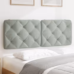 VidaXL 374720 tête de lit et pied de lit Gris clair