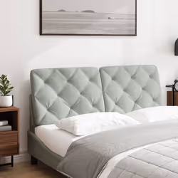 VidaXL 374720 tête de lit et pied de lit Gris clair