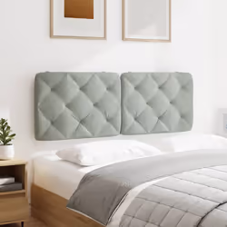 VidaXL 374720 tête de lit et pied de lit Gris clair - Vue supplémentaire 4
