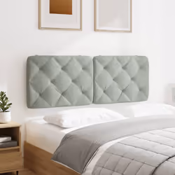 VidaXL 374727 tête de lit et pied de lit Gris clair - Vue supplémentaire 4