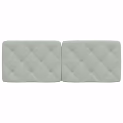VidaXL 374727 tête de lit et pied de lit Gris clair - Vue supplémentaire 5