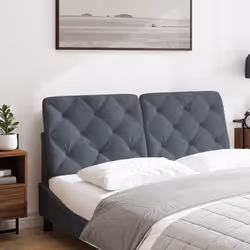 VidaXL 374728 tête de lit et pied de lit Gris foncé