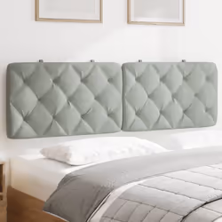 VidaXL 374733 tête de lit et pied de lit Gris clair