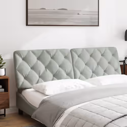 VidaXL 374733 tête de lit et pied de lit Gris clair