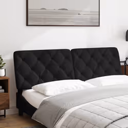 VidaXL 374735 tête de lit et pied de lit Noir
