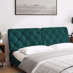 VidaXL 374736 tête de lit et pied de lit Vert foncé