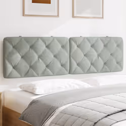 VidaXL 374739 tête de lit et pied de lit Gris clair
