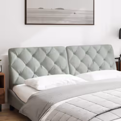 VidaXL 374739 tête de lit et pied de lit Gris clair