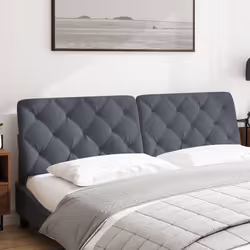 VidaXL 374740 tête de lit et pied de lit Gris foncé