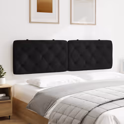 VidaXL 374741 tête de lit et pied de lit Noir - Vue supplémentaire 4