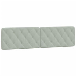 VidaXL 374747 tête de lit et pied de lit Gris clair