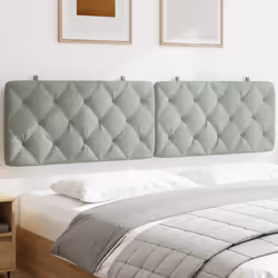 VidaXL 374747 tête de lit et pied de lit Gris clair