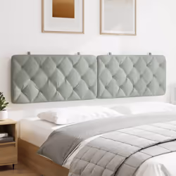VidaXL 374747 tête de lit et pied de lit Gris clair
