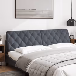 VidaXL 374748 tête de lit et pied de lit Gris foncé
