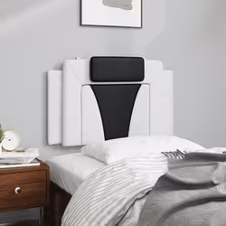 VidaXL 374766 tête de lit et pied de lit Noir, Blanc