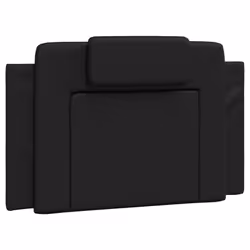 VidaXL 374767, Noir, Coton, Simili-cuir, Polyester, Polyvinyl chloride (PVC), 90 cm, 900 mm, 49 cm, 30 mm