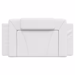 VidaXL 374775 tête de lit et pied de lit Blanc - Vue supplémentaire 5