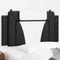 vidaXL Coussin de tête de lit noir et blanc 100 cm similicuir