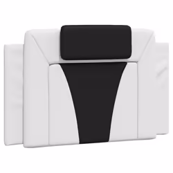 VidaXL 374780, Noir, Blanc, Coton, Simili-cuir, Polyester, Polyvinyl chloride (PVC), 100 cm, 1000 mm, 49 cm, 30 mm