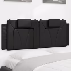 VidaXL 374781, Noir, Coton, Simili-cuir, Polyester, Polyvinyl chloride (PVC), 120 cm, 1200 mm, 49 cm, 30 mm