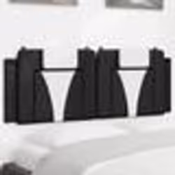 vidaXL Coussin de tête de lit noir et blanc 120 cm similicuir