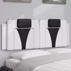 VidaXL 374787 tête de lit et pied de lit Noir, Blanc