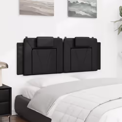 VidaXL 374790 tête de lit et pied de lit Noir - Vue supplémentaire 4