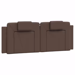 VidaXL 374792, Marron, Coton, Simili-cuir, Polyester, Polyvinyl chloride (PVC), 140 cm, 1400 mm, 49 cm, 30 mm