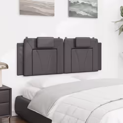 VidaXL 374793 tête de lit et pied de lit Gris - Vue supplémentaire 4