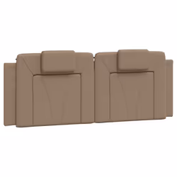 VidaXL 374794, Cappucino, Coton, Simili-cuir, Polyester, Polyvinyl chloride (PVC), 140 cm, 1400 mm, 49 cm, 30 mm