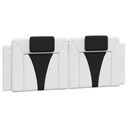 VidaXL 374796 tête de lit et pied de lit Noir, Blanc