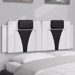 VidaXL 374796 tête de lit et pied de lit Noir, Blanc