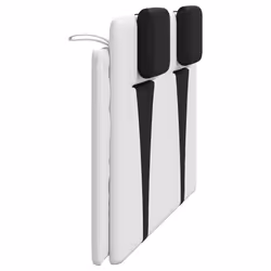 VidaXL 374796 tête de lit et pied de lit Noir, Blanc - Vue supplémentaire 6