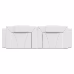 VidaXL 374798 tête de lit et pied de lit Blanc - Vue supplémentaire 5