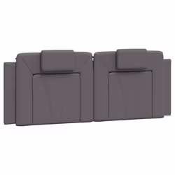 VidaXL 374800, Gris, Coton, Simili-cuir, Polyester, Polyvinyl chloride (PVC), 160 cm, 1600 mm, 49 cm, 30 mm