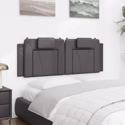 VidaXL 374800 tête de lit et pied de lit Gris - Vue supplémentaire 4