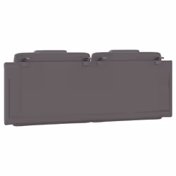 VidaXL 374800 tête de lit et pied de lit Gris - Vue supplémentaire 7