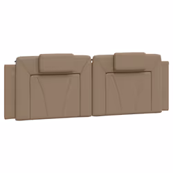 VidaXL 374801, Cappucino, Coton, Simili-cuir, Polyester, Polyvinyl chloride (PVC), 160 cm, 1600 mm, 49 cm, 30 mm