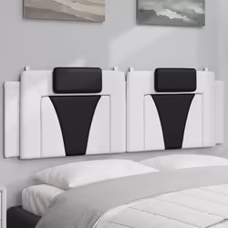 VidaXL 374803 tête de lit et pied de lit Noir, Blanc