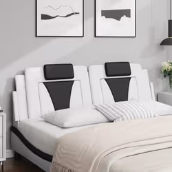 VidaXL 374803 tête de lit et pied de lit Noir, Blanc