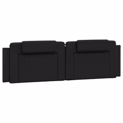VidaXL 374804, Noir, Coton, Simili-cuir, Polyester, Polyvinyl chloride (PVC), 180 cm, 1800 mm, 49 cm, 30 mm
